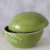 Hectarul - Recipient depozitare ceramic cu capac 17,5 x 12 cm Lime Boltze
